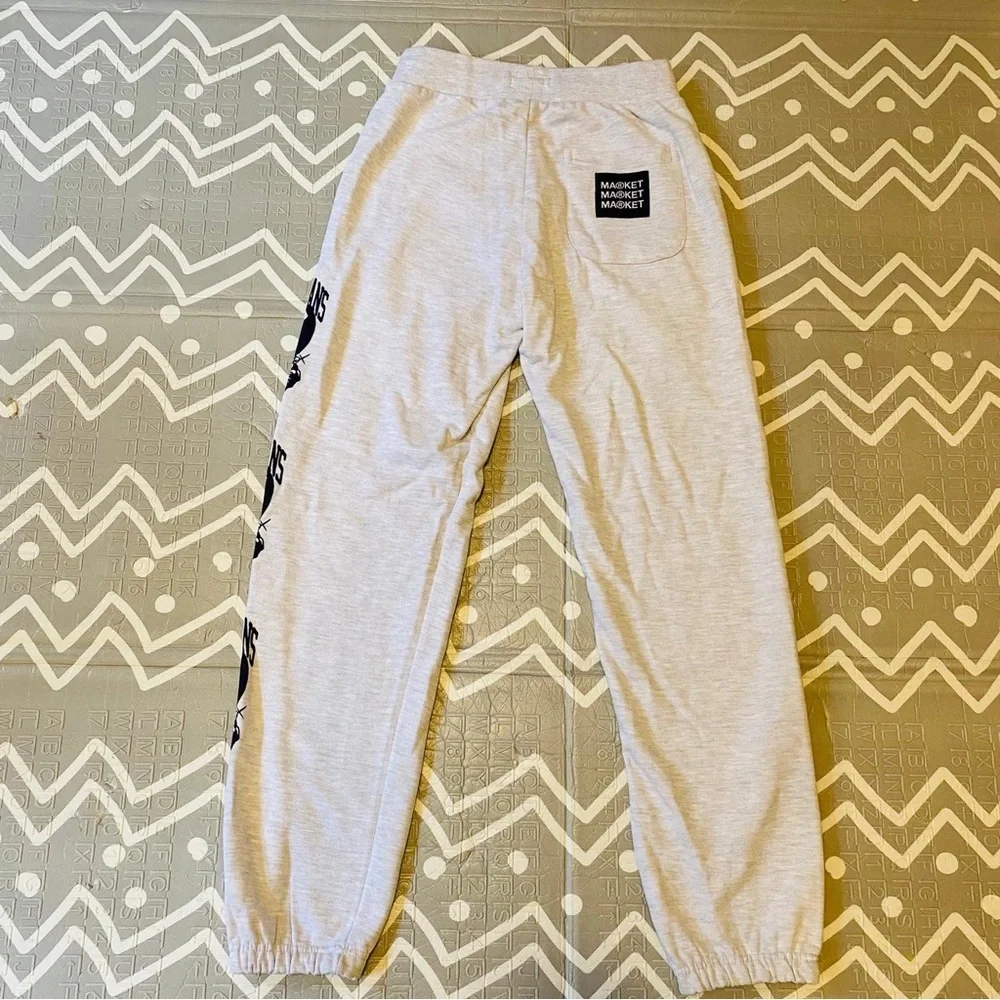 Chinatown market rare graphic gray grey loose fit sweatpants pants